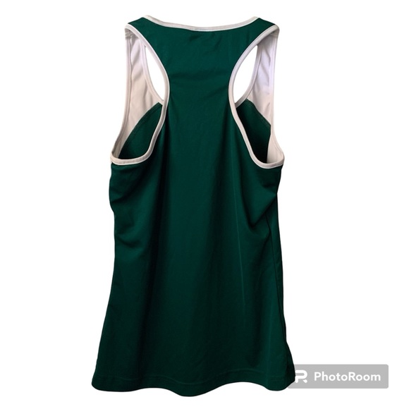 Adidas Athletic Gym Tank Top Dark Forest Green Small - Picture 2 of 3